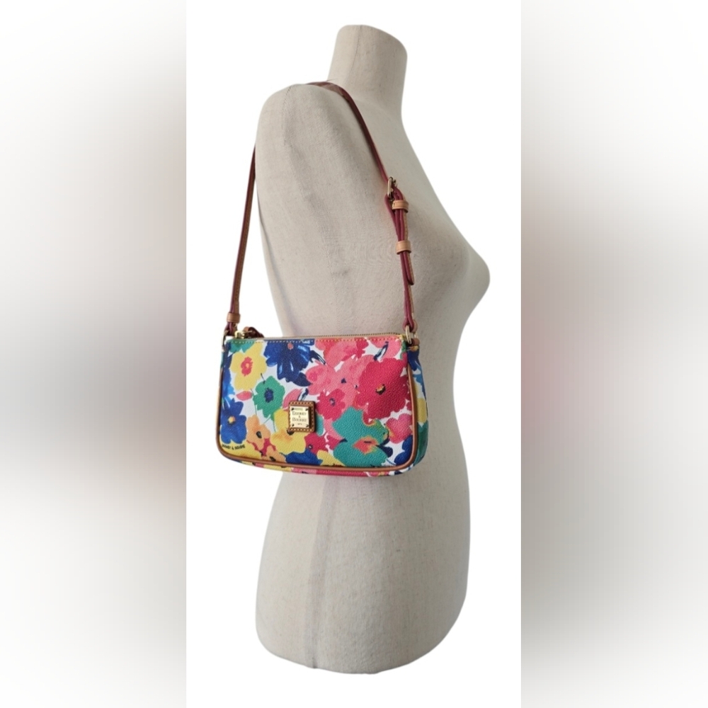 Dooney & Bourke floral Somerset Watercolors Crossbody Bag EUC